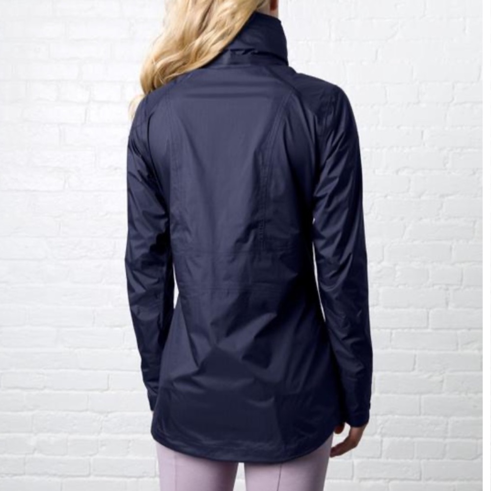 Crane and Lion Navy Rain Jacket
